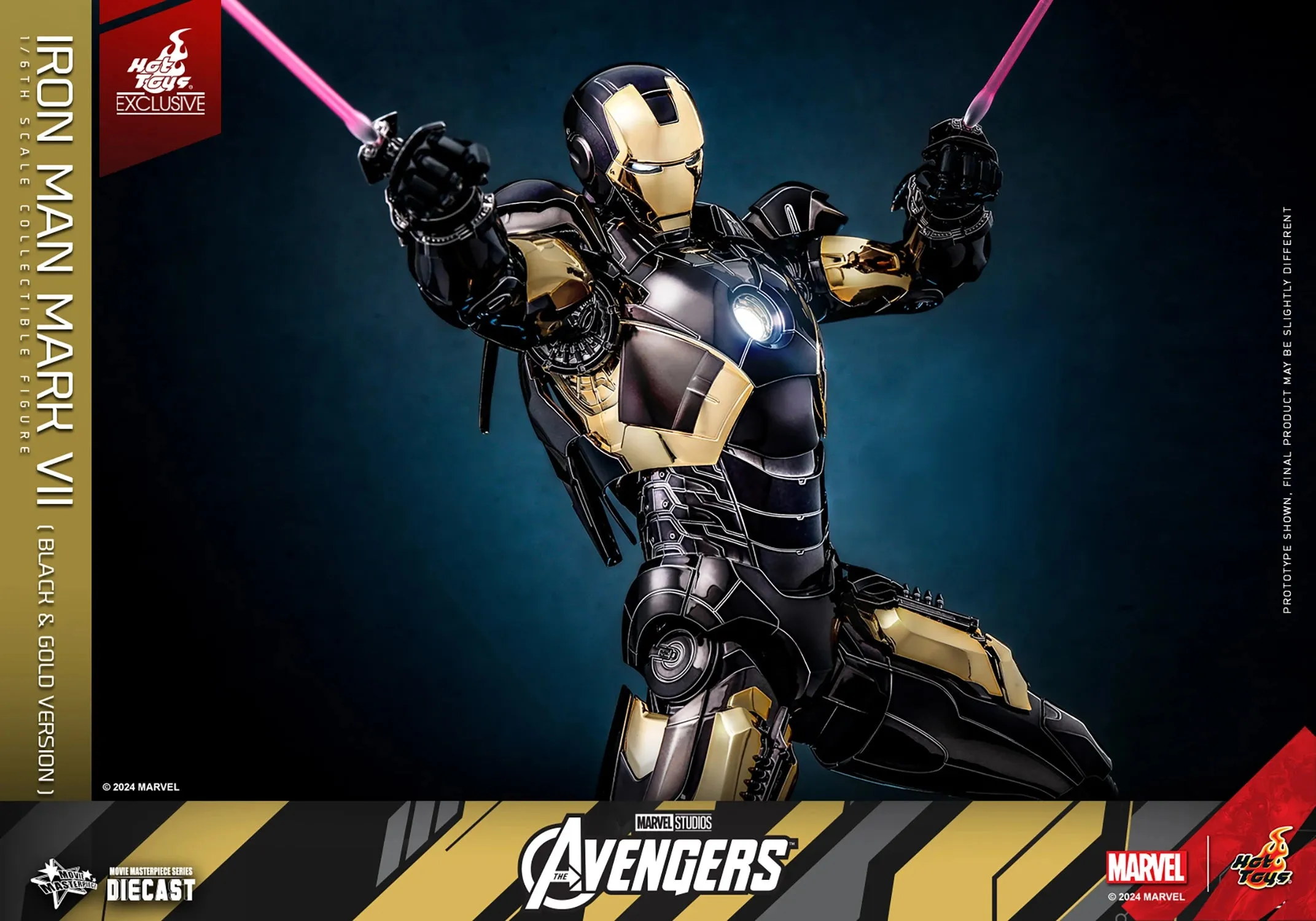 Iron Man Mark VII (Black & Gold Version) Hot Toys Exclusive Collectible Figure