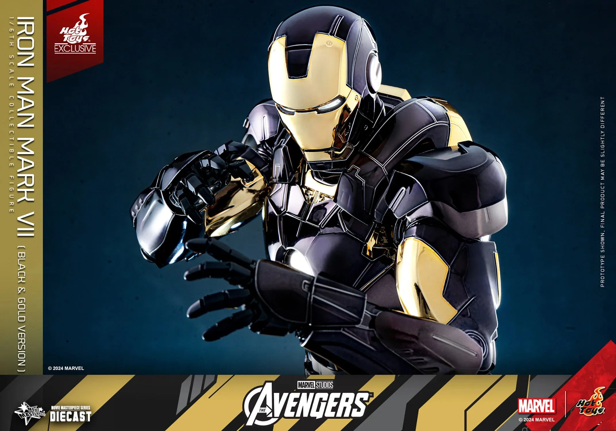Iron Man Mark VII (Black & Gold Version) Hot Toys Exclusive Collectible Figure