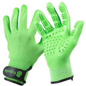 Junior Green Deshedding Gloves by HandsOn Gloves