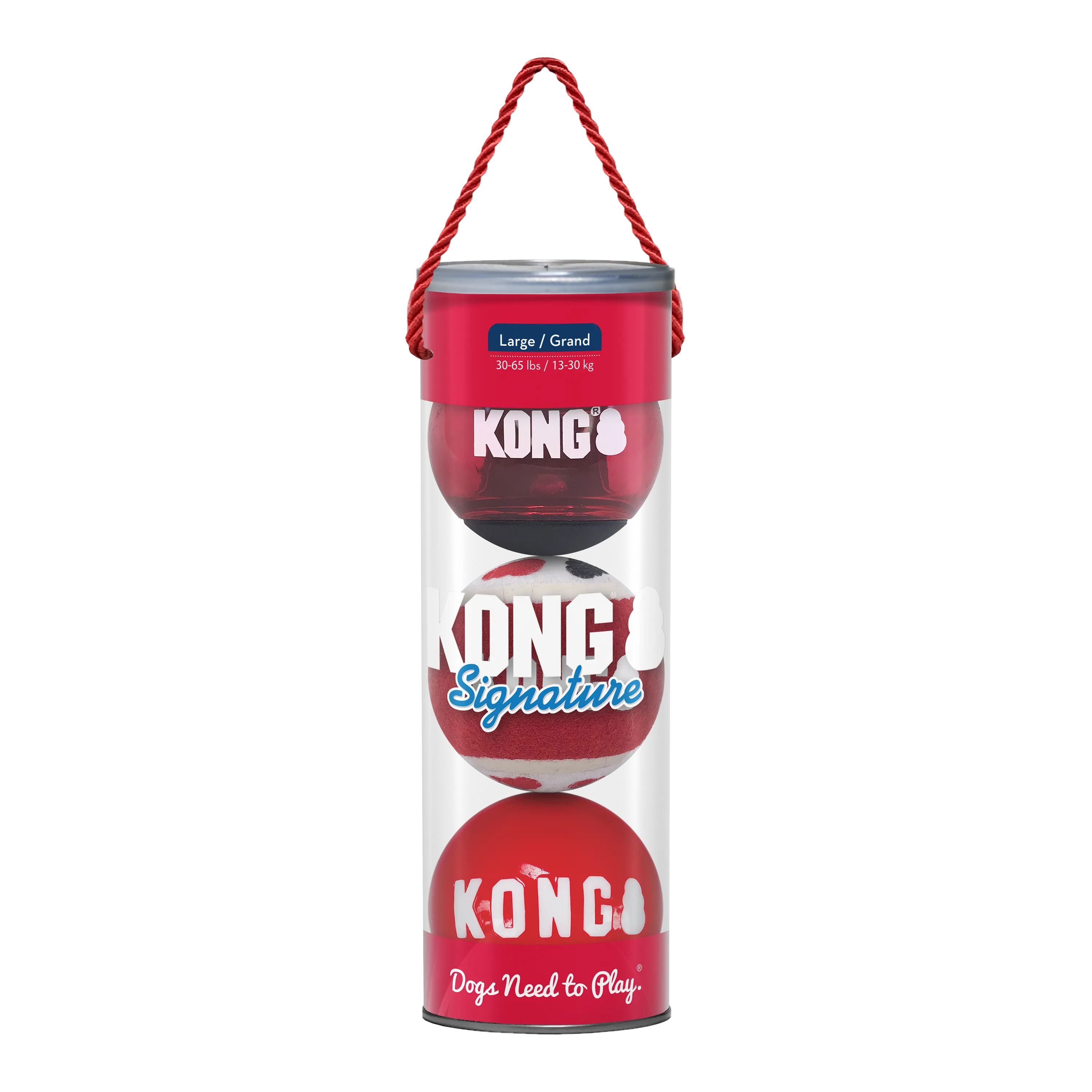 KONG Signature Balls Dog Toy 3-Pk