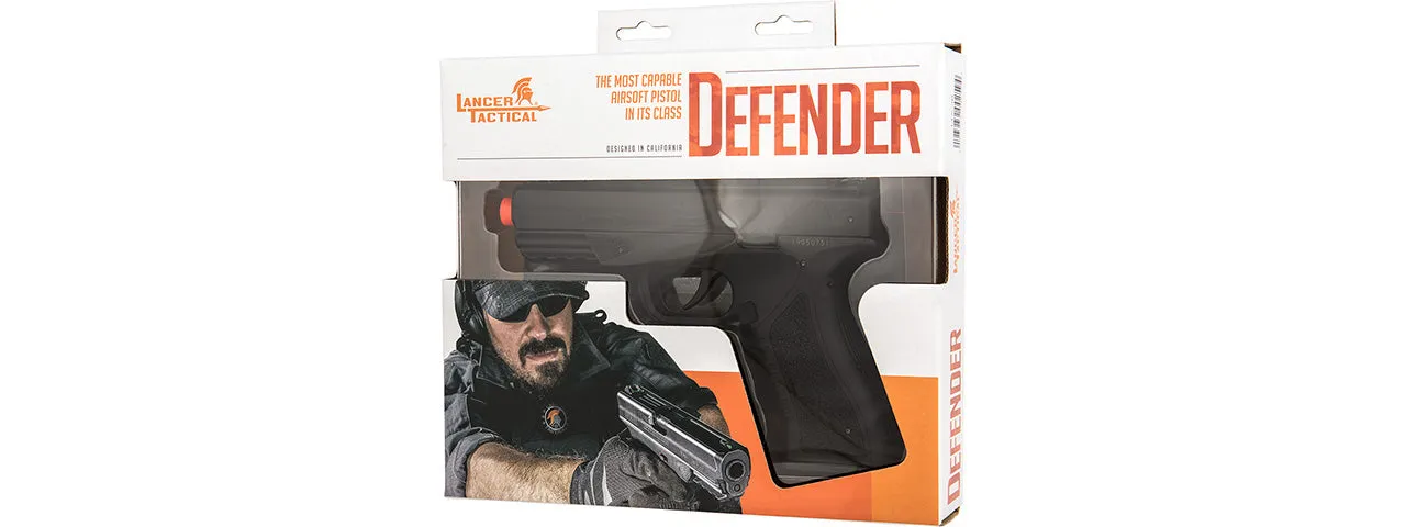 Lancer Tactical Defender LTX-3 CO2 Half-Blowback Airsoft Pistol (Black)