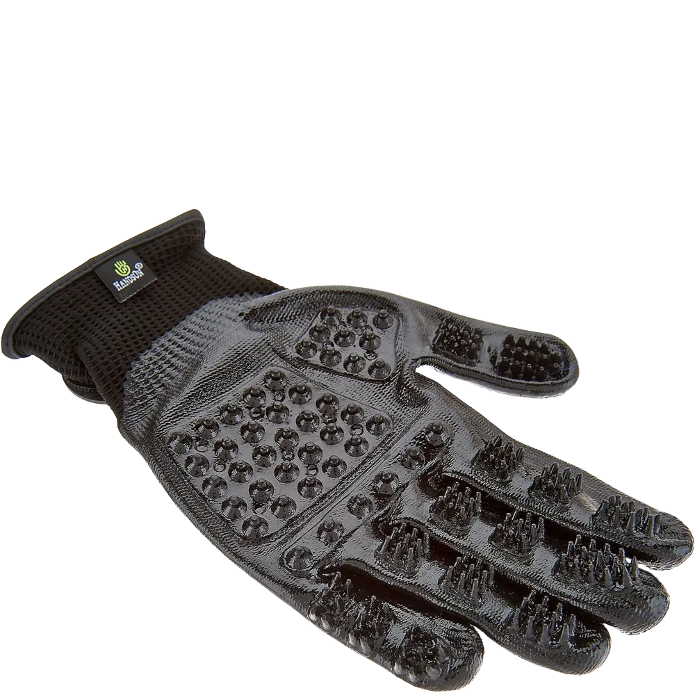 Large Black Deshedding Gloves by HandsOn Gloves