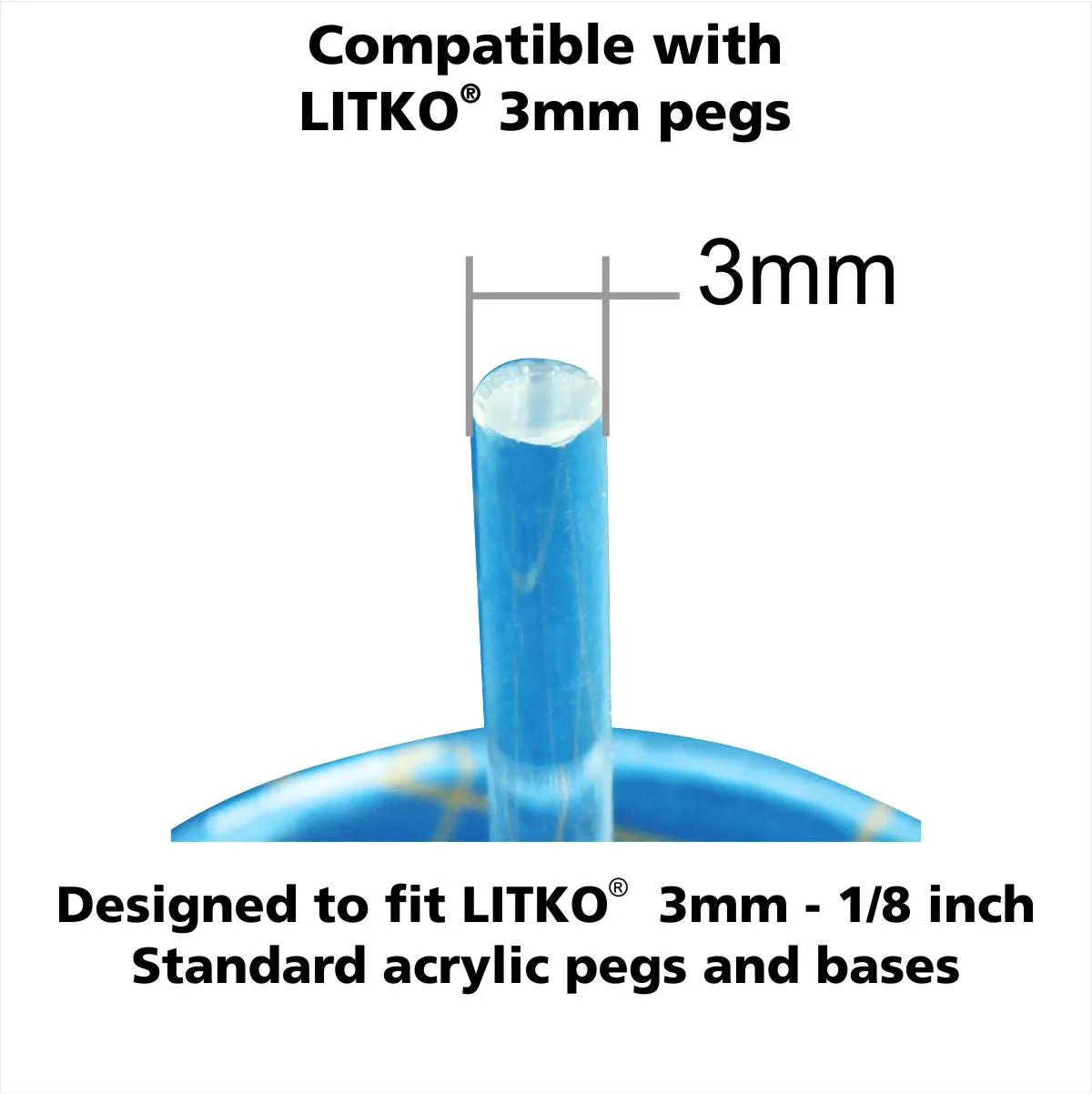 LITKO Standard Flight Stand Dials 1-6 with Pointers (10)