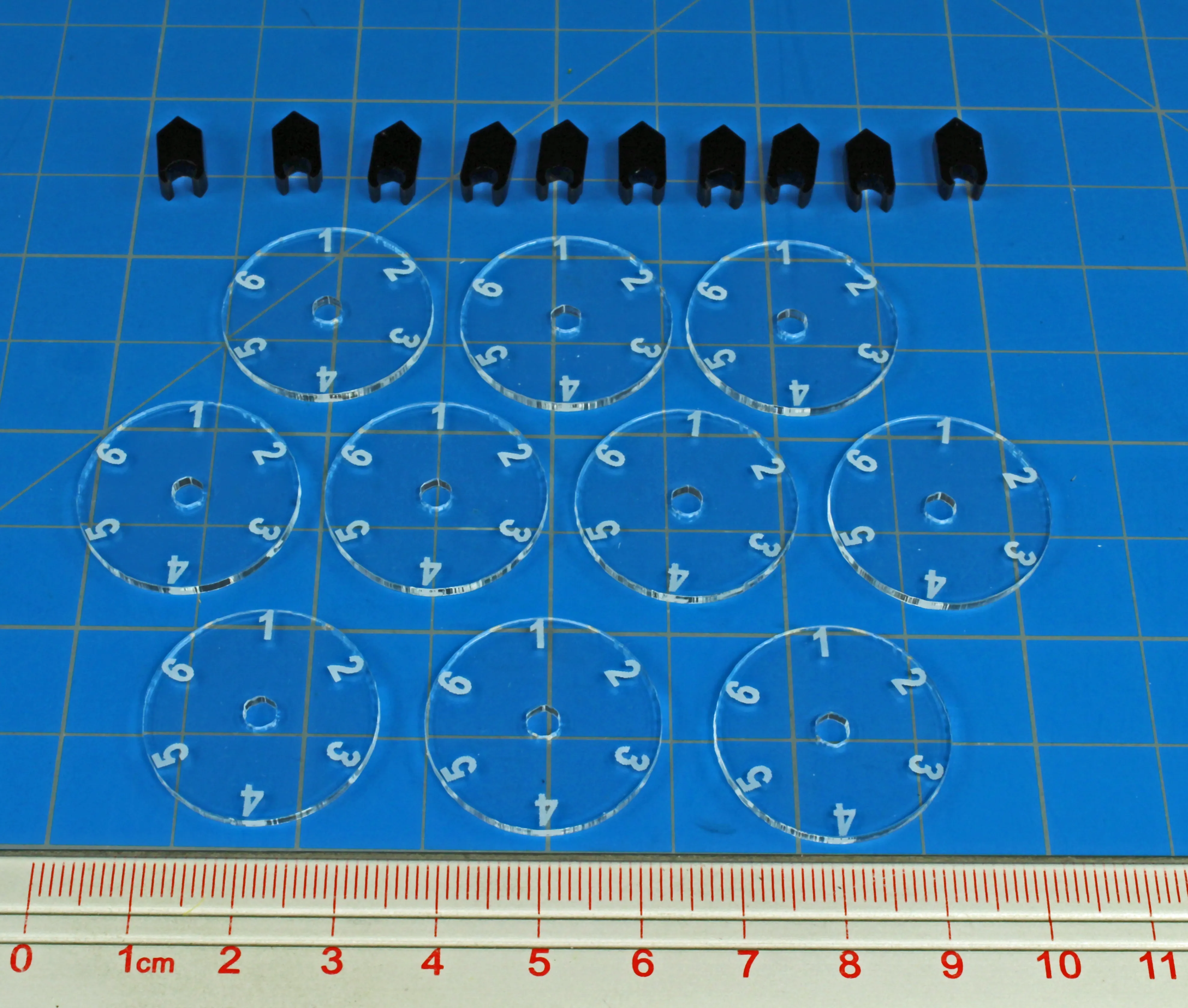 LITKO Standard Flight Stand Dials 1-6 with Pointers (10)