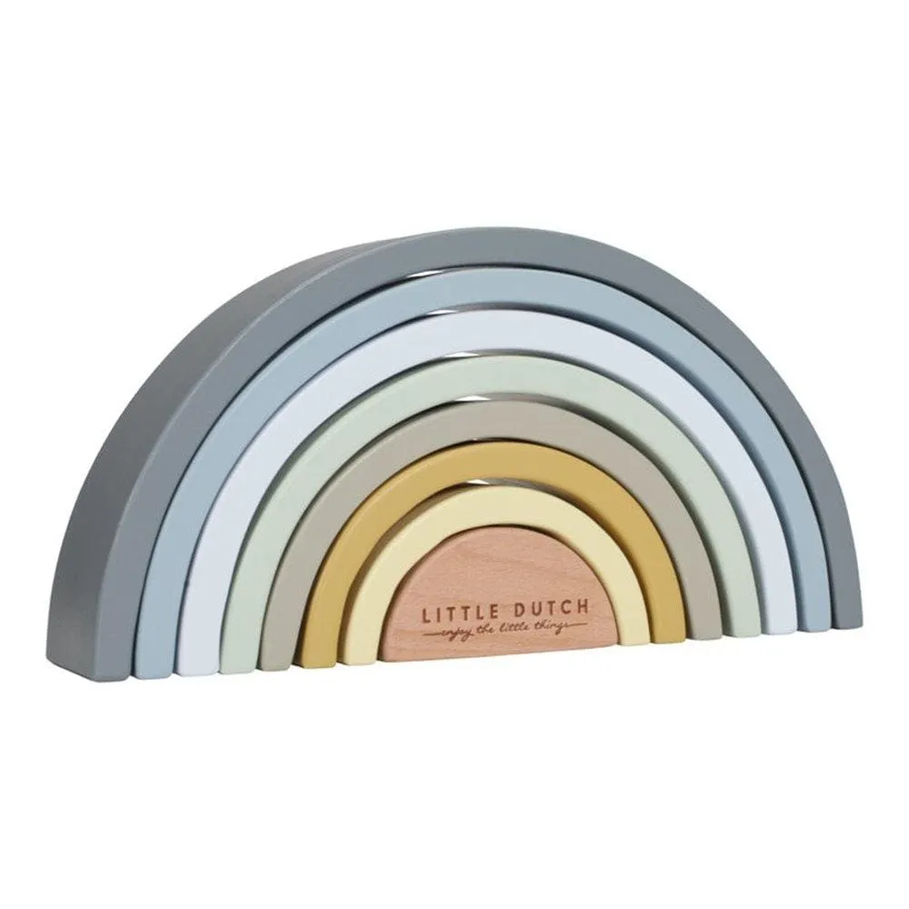 Little Dutch Wooden Rainbow Stacker (Blue)