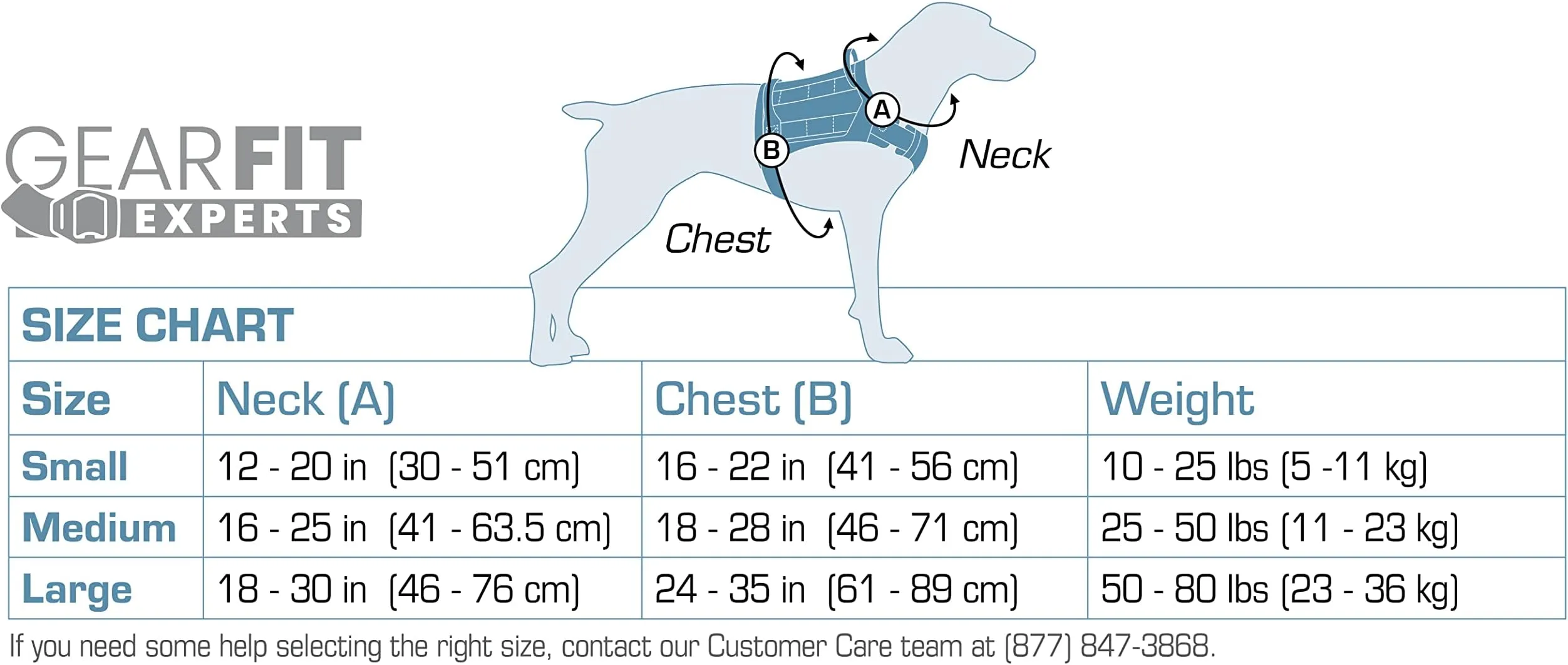 Medium Coastal Blue County Harness