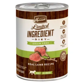 Merrick LID Real Lamb, Wet Dog Food, 12.7-oz, case of 12