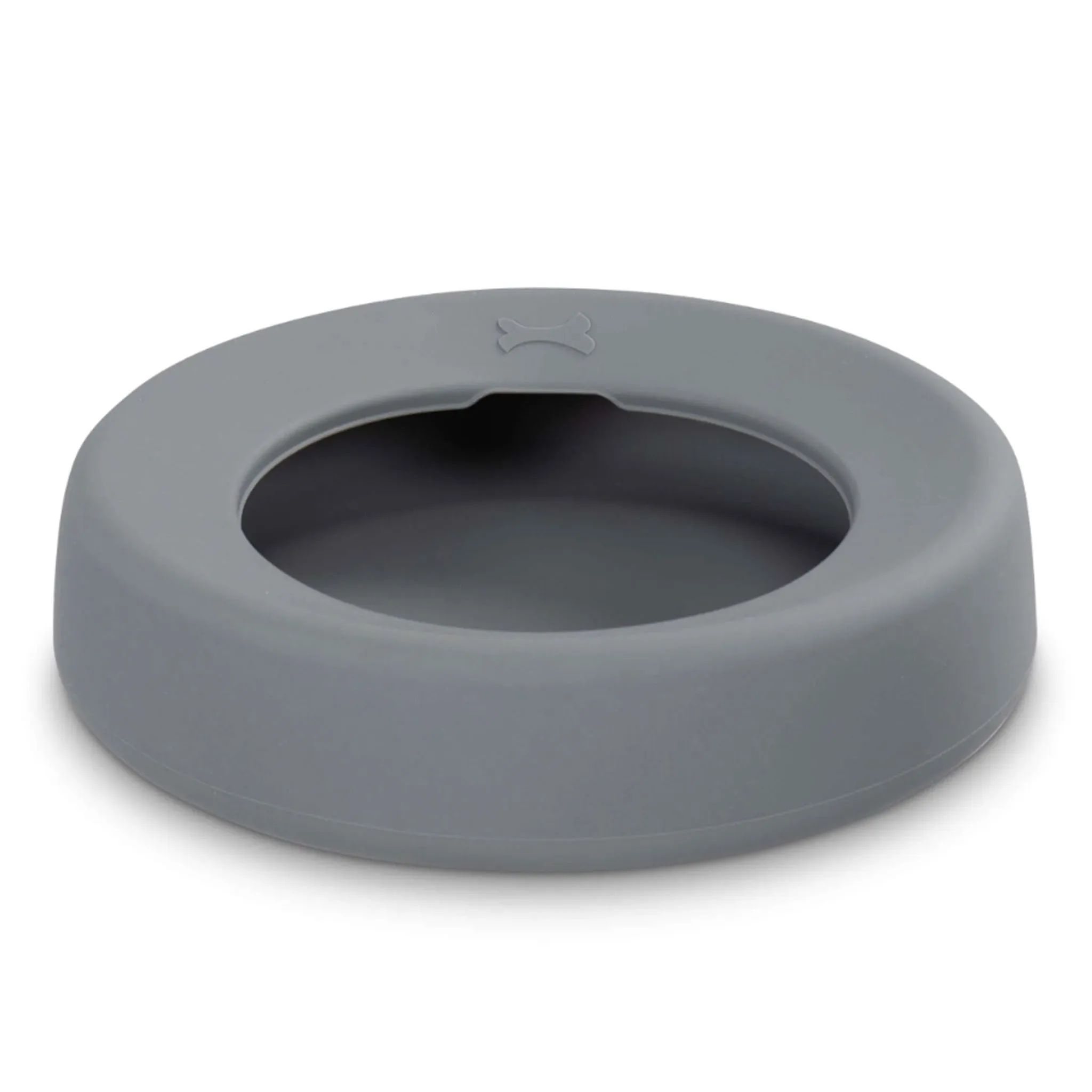 Messy Mutts No Spill Travel Bowl - Grey