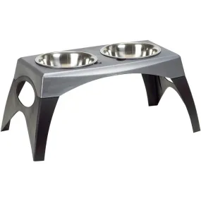 Modern Dog Bowl Stand - Bergan Elevated Double Dog Bowl Feeder