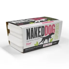 Naked Dog Adult Superfood Beef Raw Frozen Dog Food - 2 x 500g