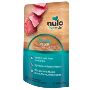 Nulo Freestyle Grain-Free Chunky Tuna Broth Recipe Cat Food Topper, 2.8oz