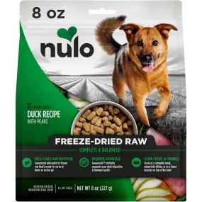 Nulo Freeze-Dried Raw Duck & Pears Dog Food 8oz