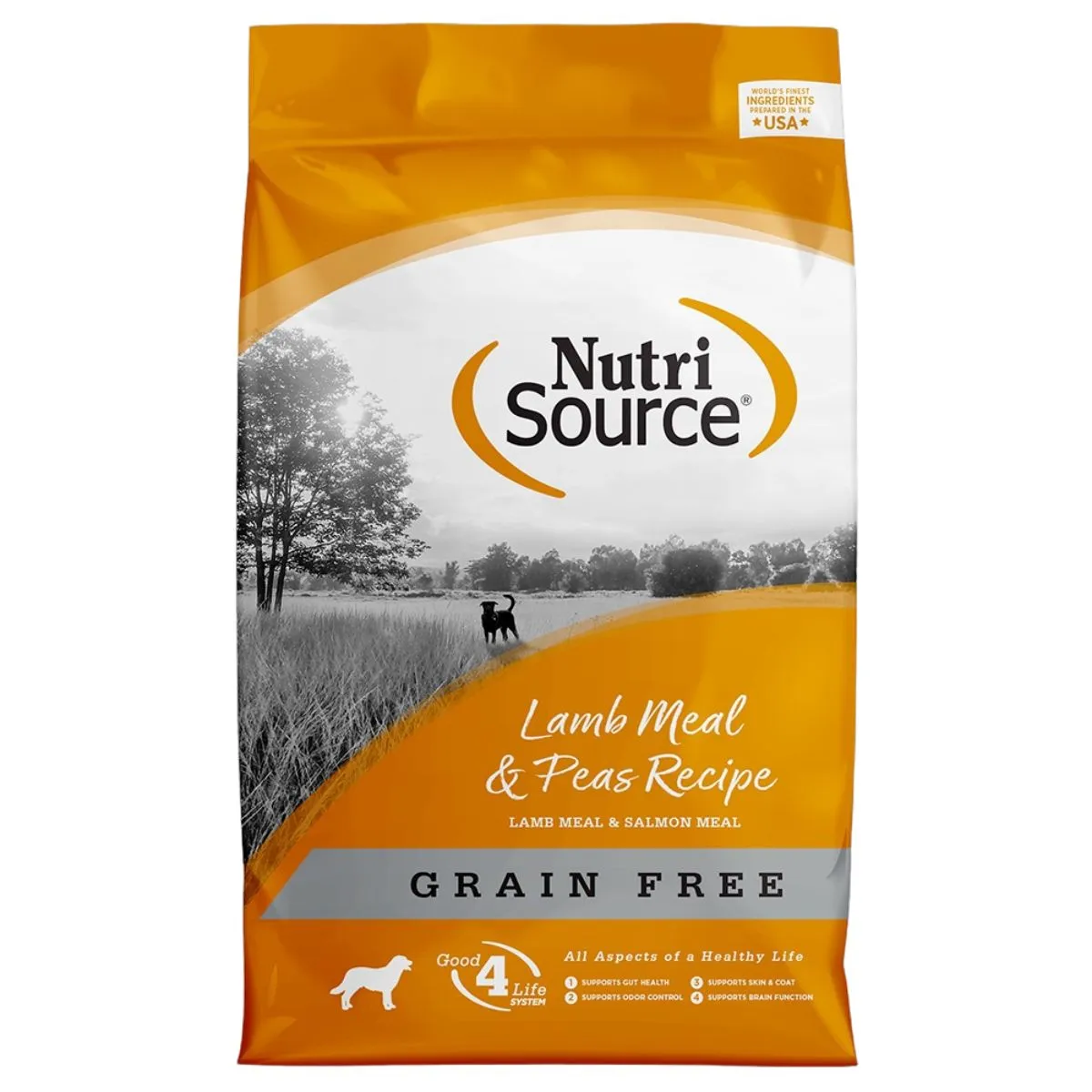 NutriSource Lamb Meal & Peas Grain Free Dry Dog Food 4lb