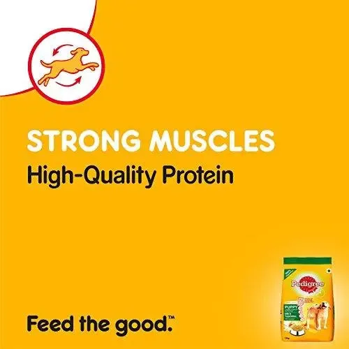 PedigreeMilk & Vegetables, Dry Dog Food for Puppy Dogs, 1.2Kg