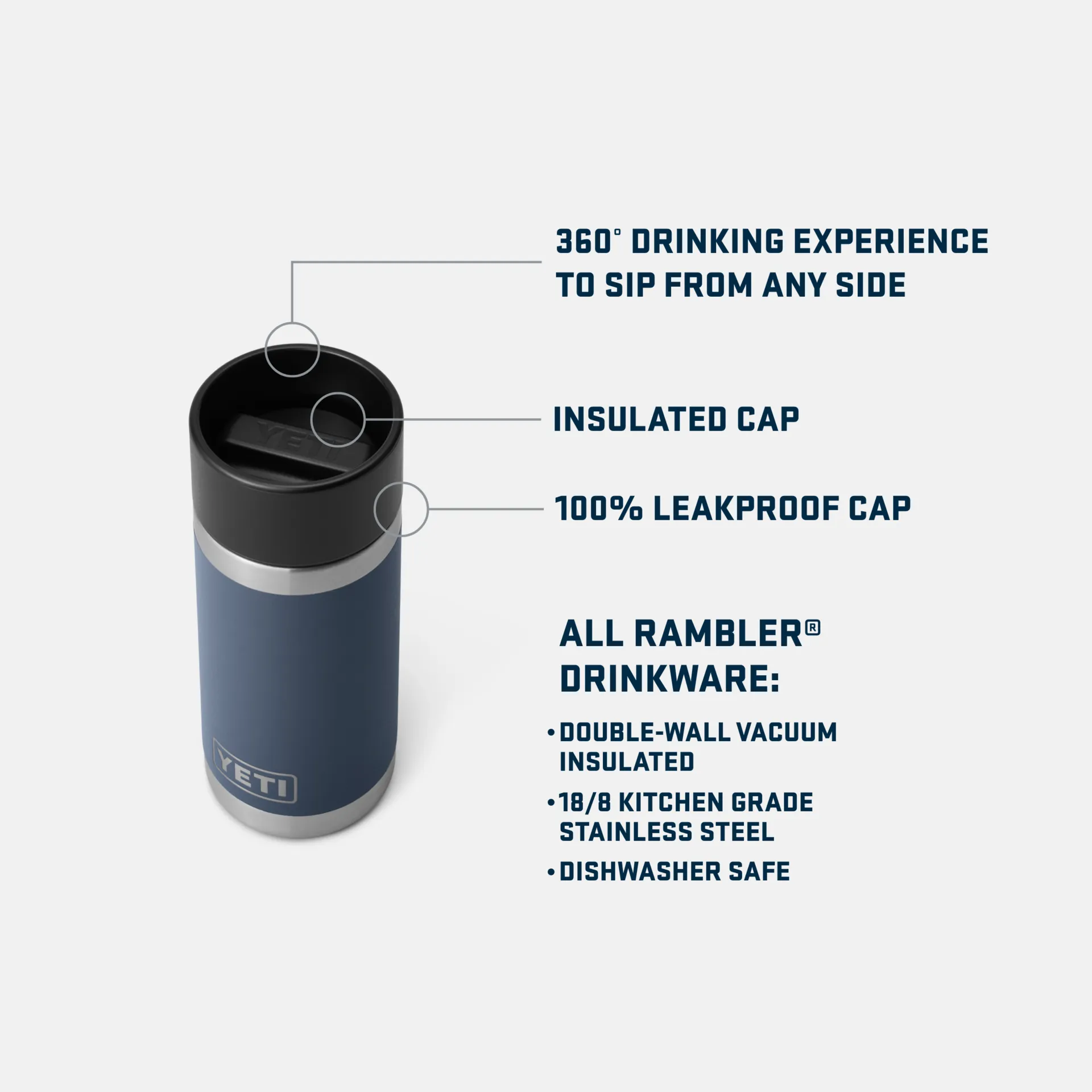 Rambler 12oz Hotshot Bottle w/ HotShot Cap