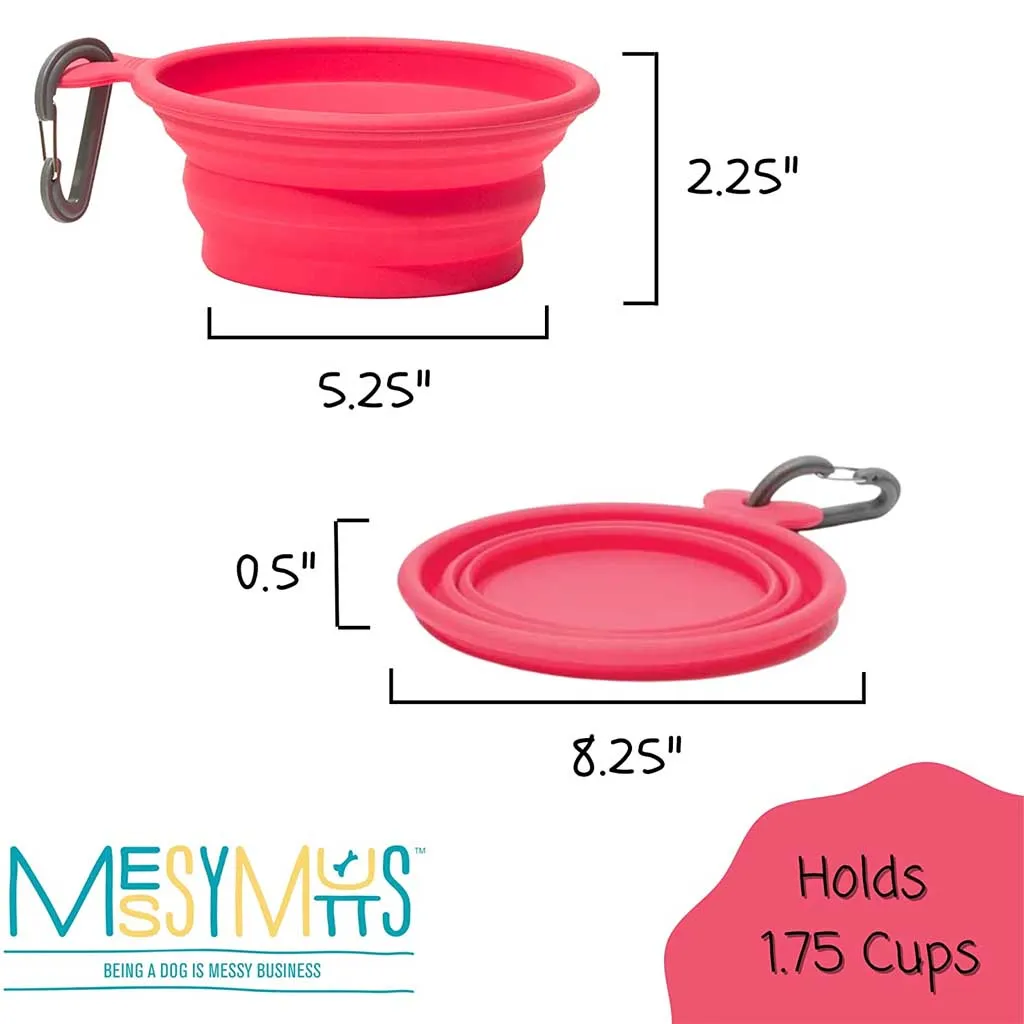 Red Silicone Collapsible Bowl