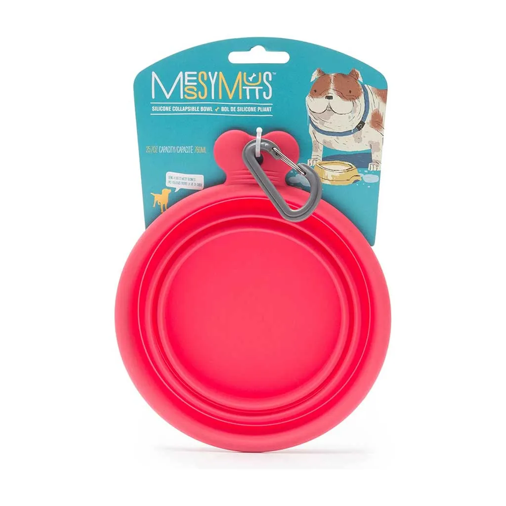 Red Silicone Collapsible Bowl