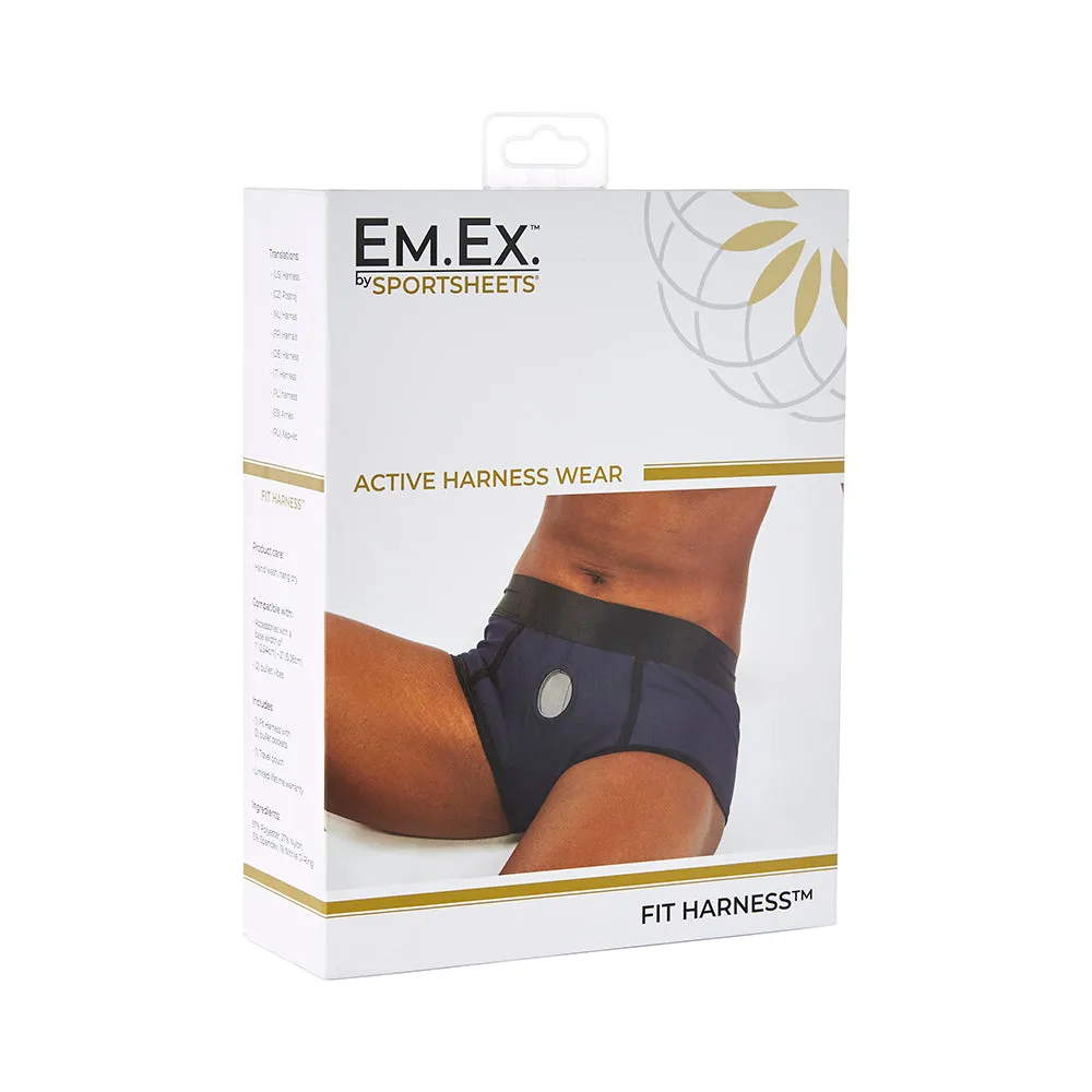Sportsheets Em.Ex. Fit Harness Navy L