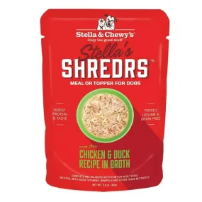 Stella & Chewy's Stella's Shredrs Chicken & Duck Recipe in Broth Wet Dog Food