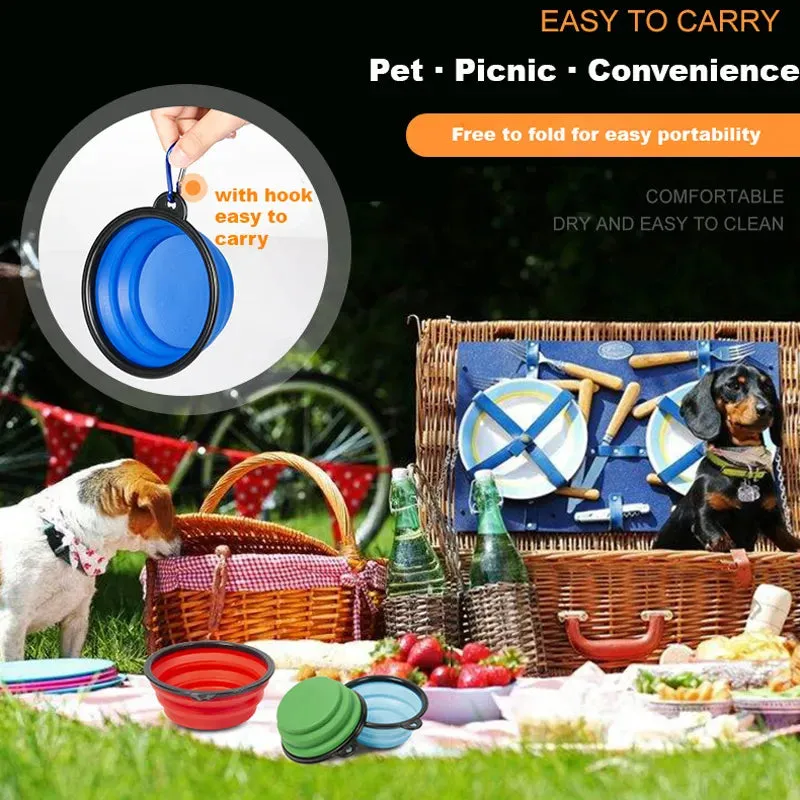Travel Dog Bowl Large Collapsible Water Bowl for Dog