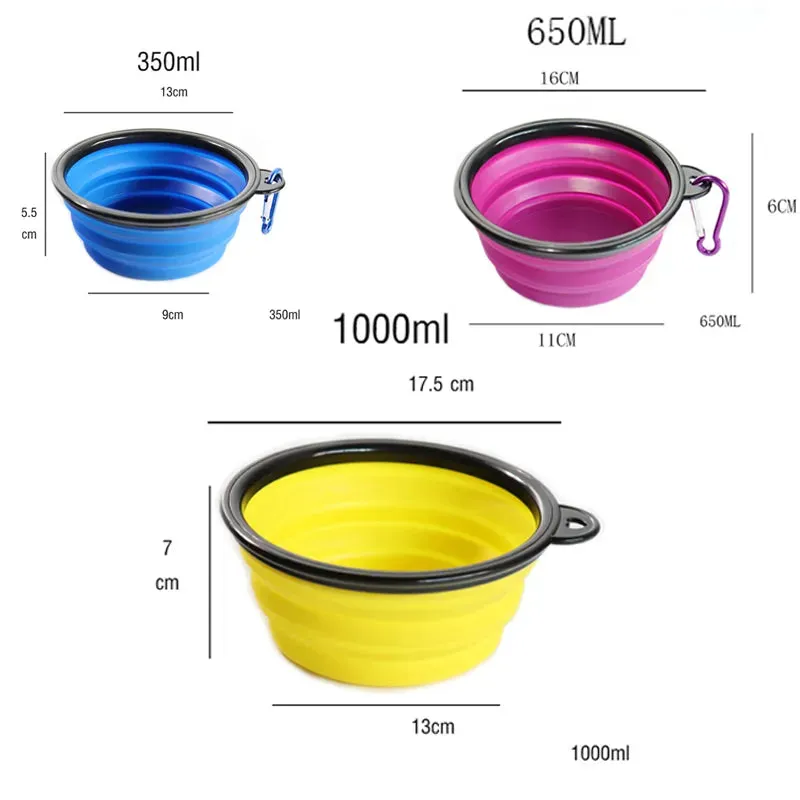 Travel Dog Bowl Large Collapsible Water Bowl for Dog
