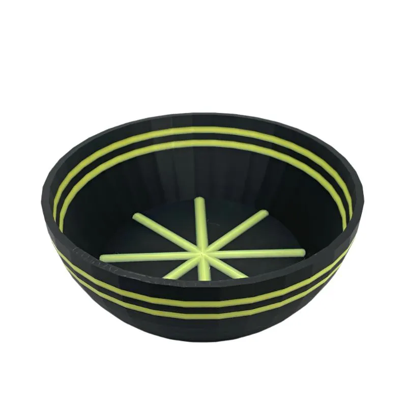 TRC - Unbreakable  Lather Bowl - Black & Yellow GLOW