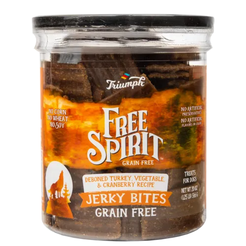 Triumph Grain Free Jerky Bites Turkey & Pea Dog Treats