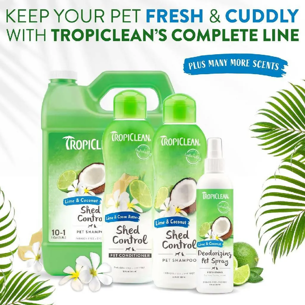 Tropiclean Lime & Cocoa Butter Shed Control Conditioner for Pets (20 oz)