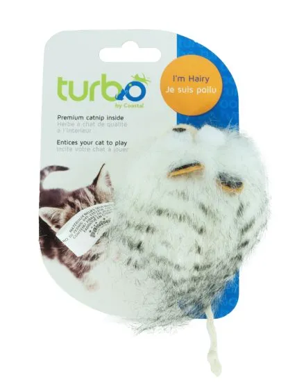 Turbo Random Fun Cat Toys, Hairy Monster, Cat 6.25"