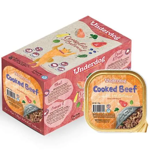 Underdog Cooked Beef Complete & Balanced Frozen Dog Food (150g)