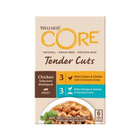 Wellness Core Tender Cuts Chicken Selection Multipack Wet Cat Food 6 x 85g